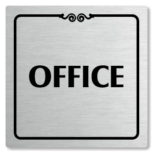 Office, 80x80mm, stříbrná, Texas